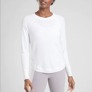 Athleta Mindset Sweater XS Super Soft, Blush Pink